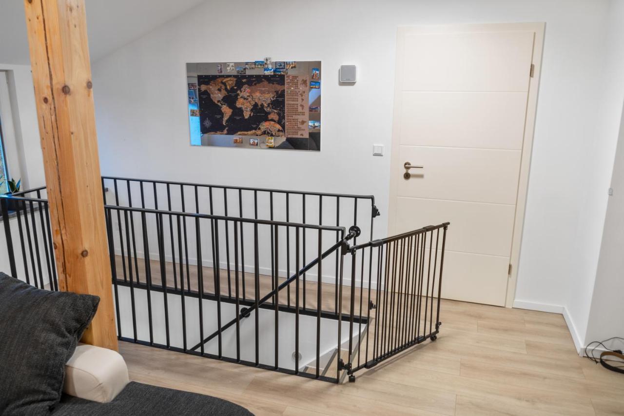 Modernes 3-Zimmer Loft Mit Balkon Hennesee 5 Min Eslohe Exterior foto